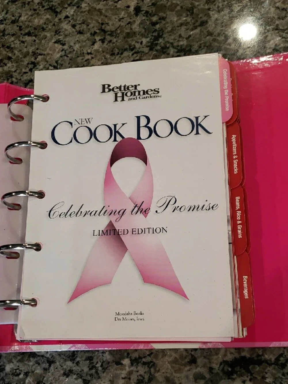 Better Homes and Gardens Celebrating the Promise Limited Edition Cook Book